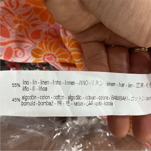 Zara mini skirt in peachy orange floral NWT - Picture 9 of 9